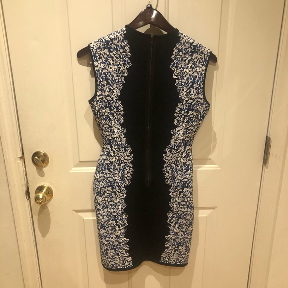 BCBG Floral Ribbed Dress - Picture 2 of 4